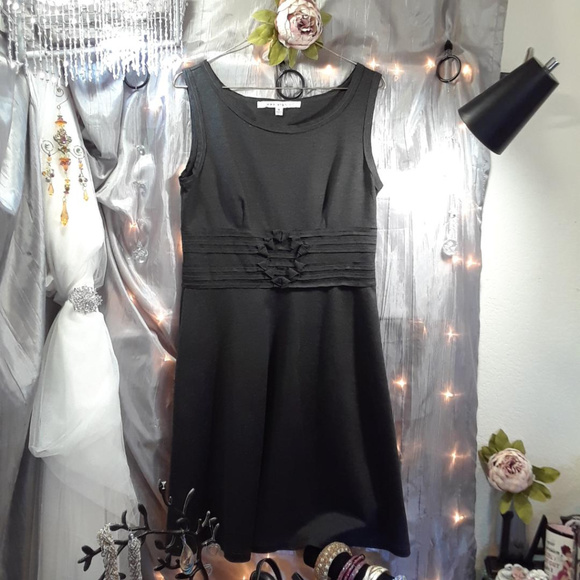 Max Studio Charcoal Grey Dress w/Side Zipper Sz M - Picture 2 of 7